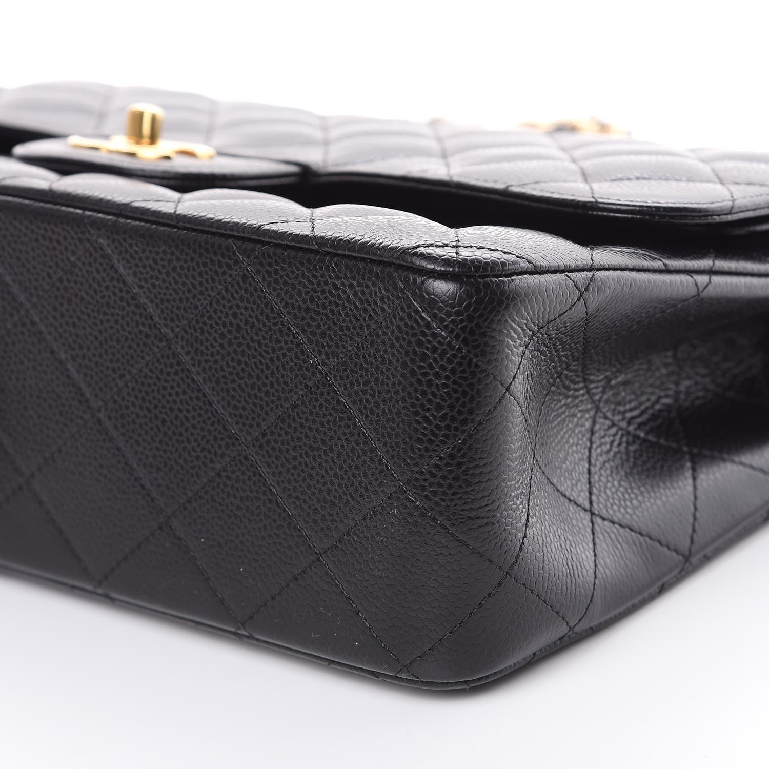 Chanel Caviar Quilted Jumbo Double Flap Black 10 of 12
