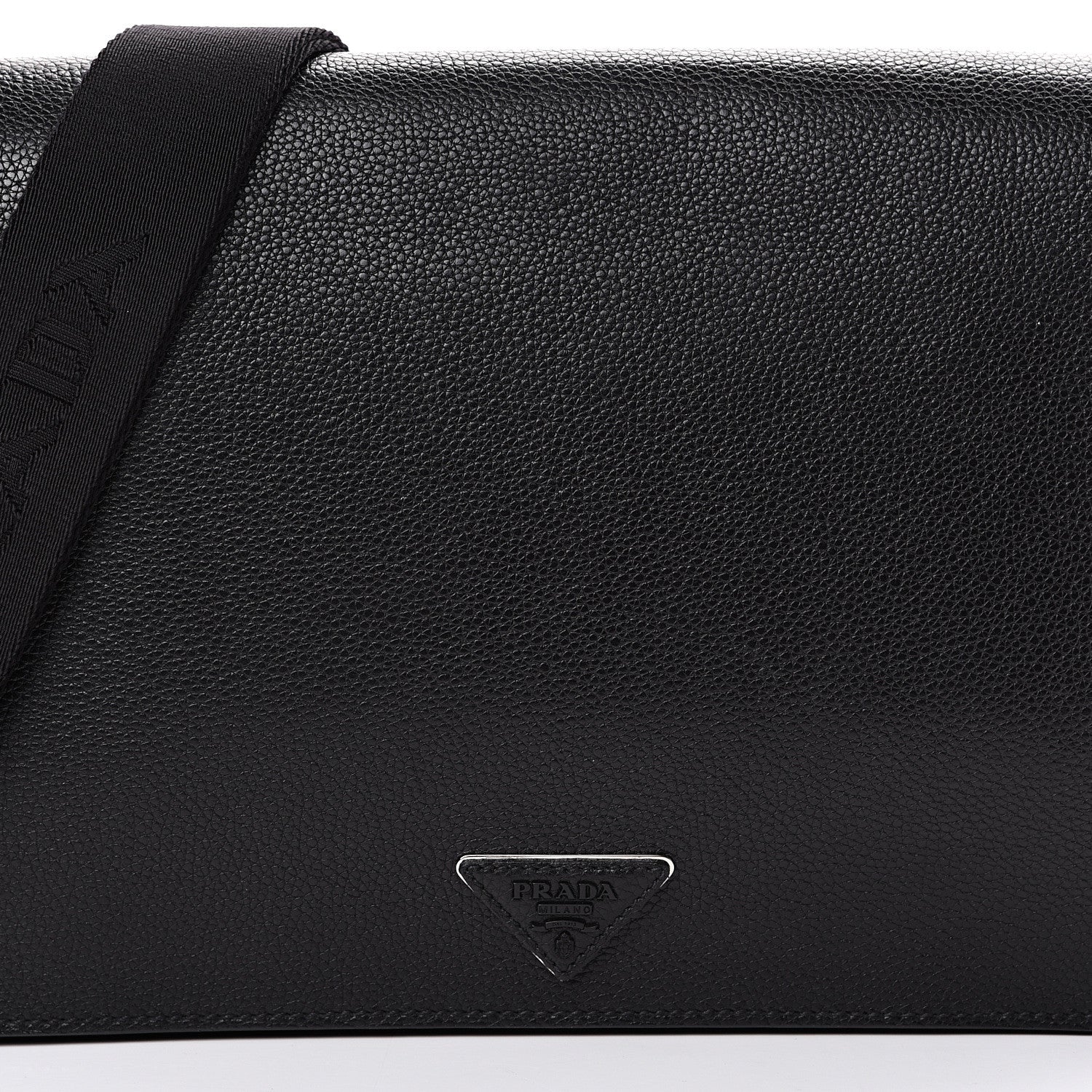 Prada Vitello Phenix Messenger Satchel Black 8 of 10