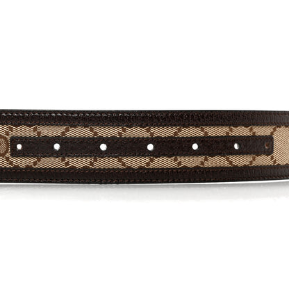 Gucci Monogram Interlocking G Belt 85 34 Dark Brown 3 of 11