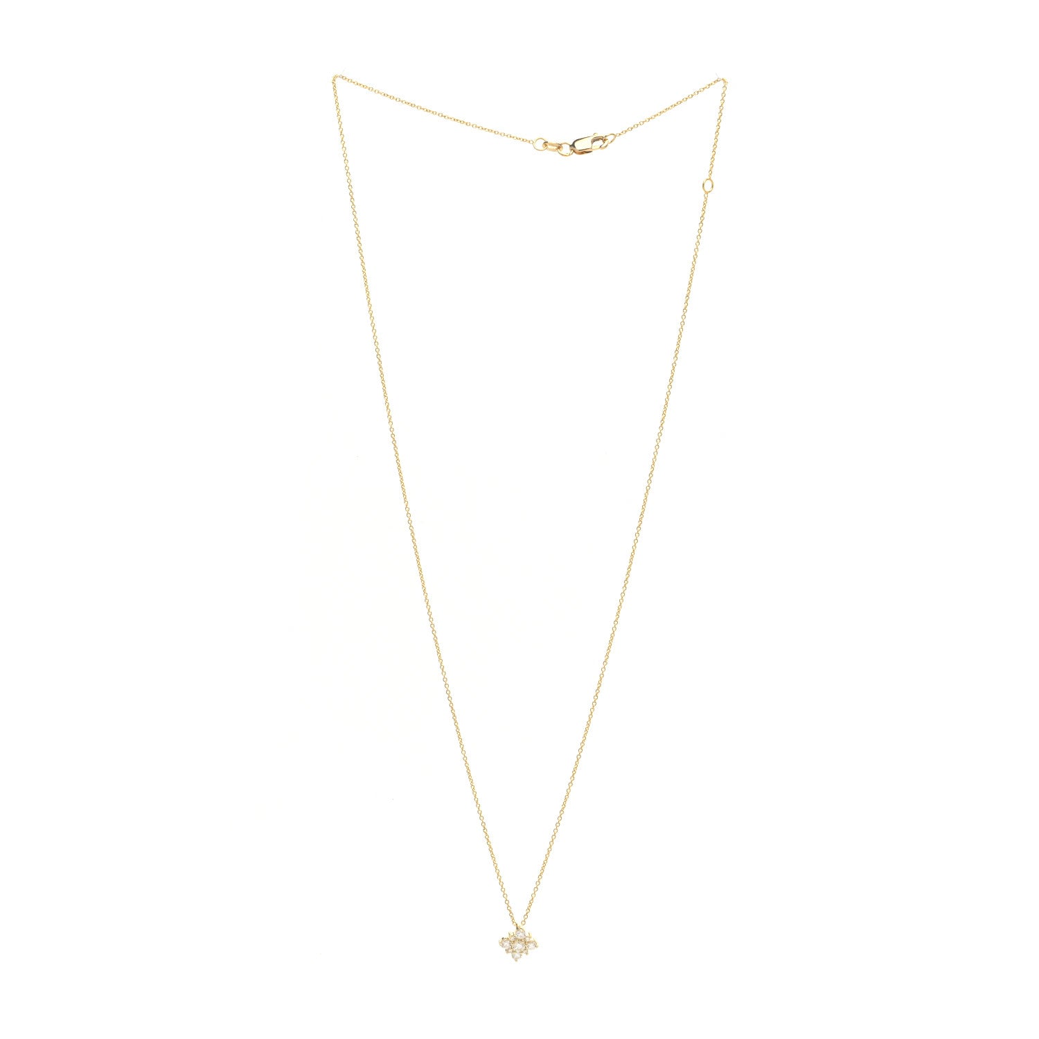 Roberto Coin 18K Yellow Gold Diamond Star Pendant Necklace 3 of 6