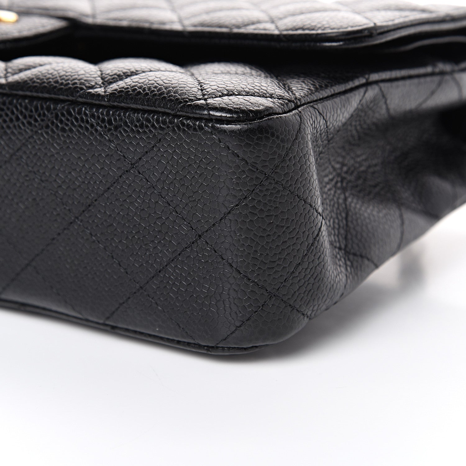 Chanel Caviar Quilted Medium Double Flap Black 9 of 16