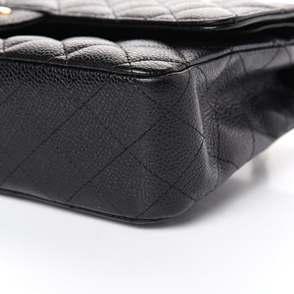Chanel Caviar Quilted Medium Double Flap Black 9 of 16
