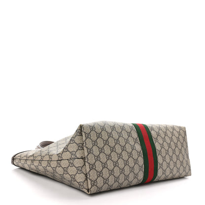 Gucci GG Supreme Monogram Medium Ophidia Shopping Tote Brown 4 of 11