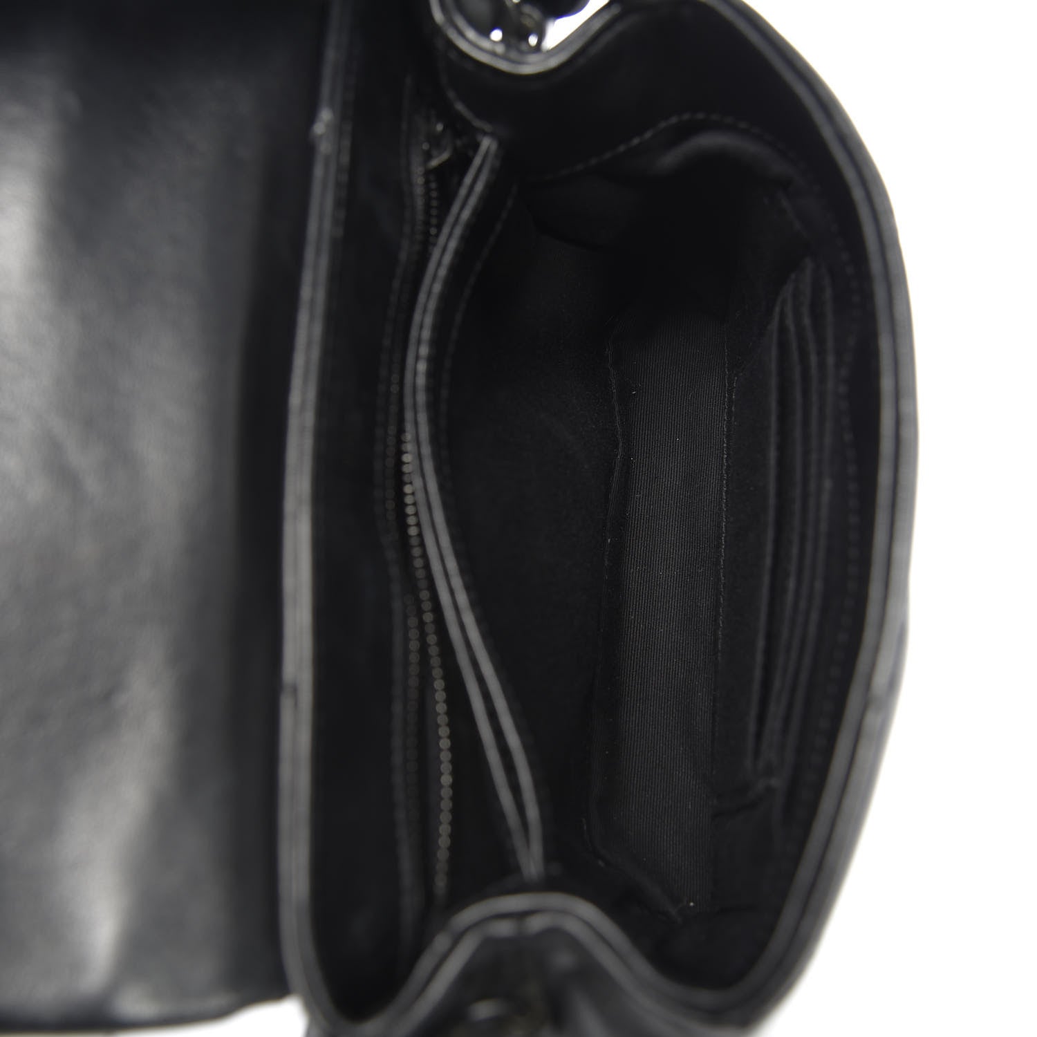 Saint Laurent Calfskin Y Quilted Monogram Toy Loulou Crossbody Bag Black 5 of 12