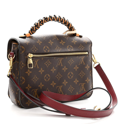 Louis Vuitton Monogram Braided Pochette Metis Safran 3 of 9