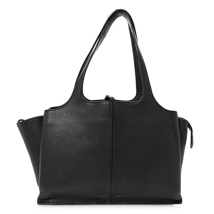 Celine Baby Grained Calfskin Medium Tri-Fold Bag Black 1 of 12