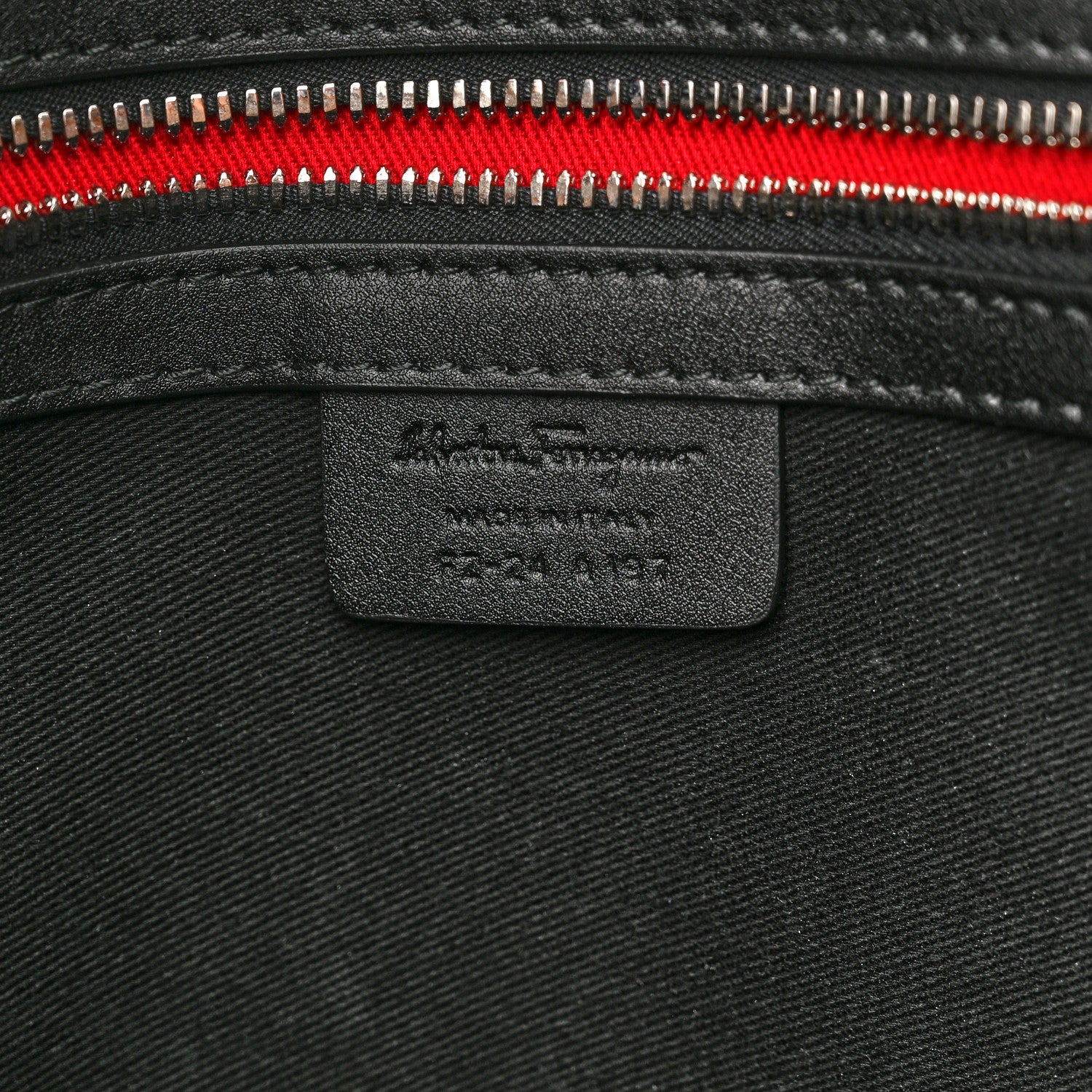Salvatore Ferragamo Gancini Monogram Calfskin Briefcase Black Grey 7 of 12