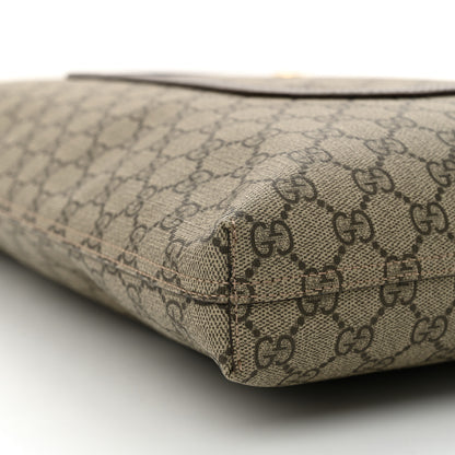 Gucci GG Supreme Monogram Web Large Ophidia Vertical  Front Pocket Shopping Tote Brown 9 of 11