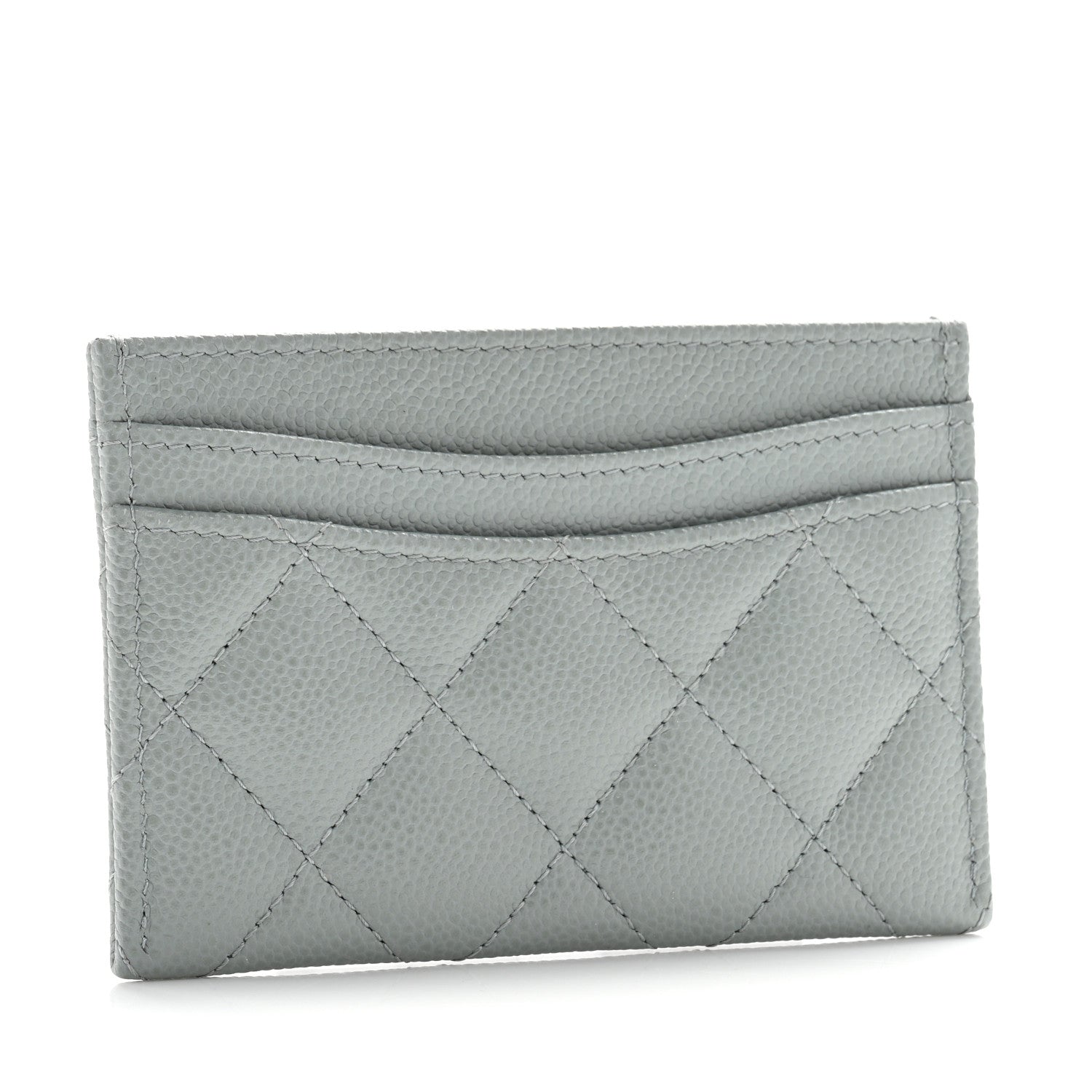 Chanel Caviar Quilted Card Holder Light Green 3 of 10