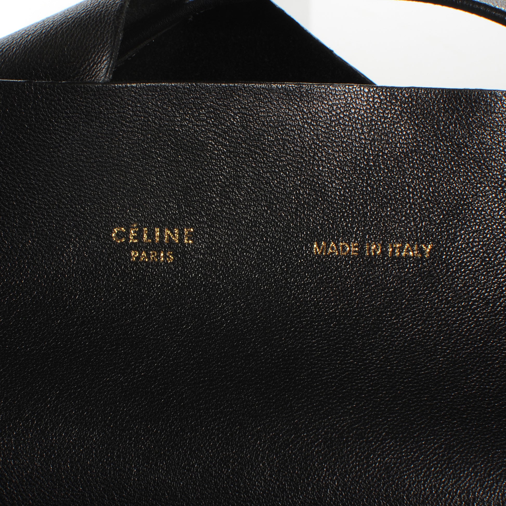 Celine Leather Horizontal Cabas Black 7 of 8