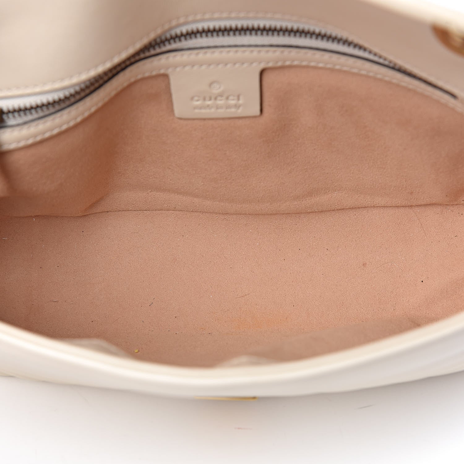 Gucci Calfskin Matelasse Small GG Marmont Shoulder Bag White 5 of 11
