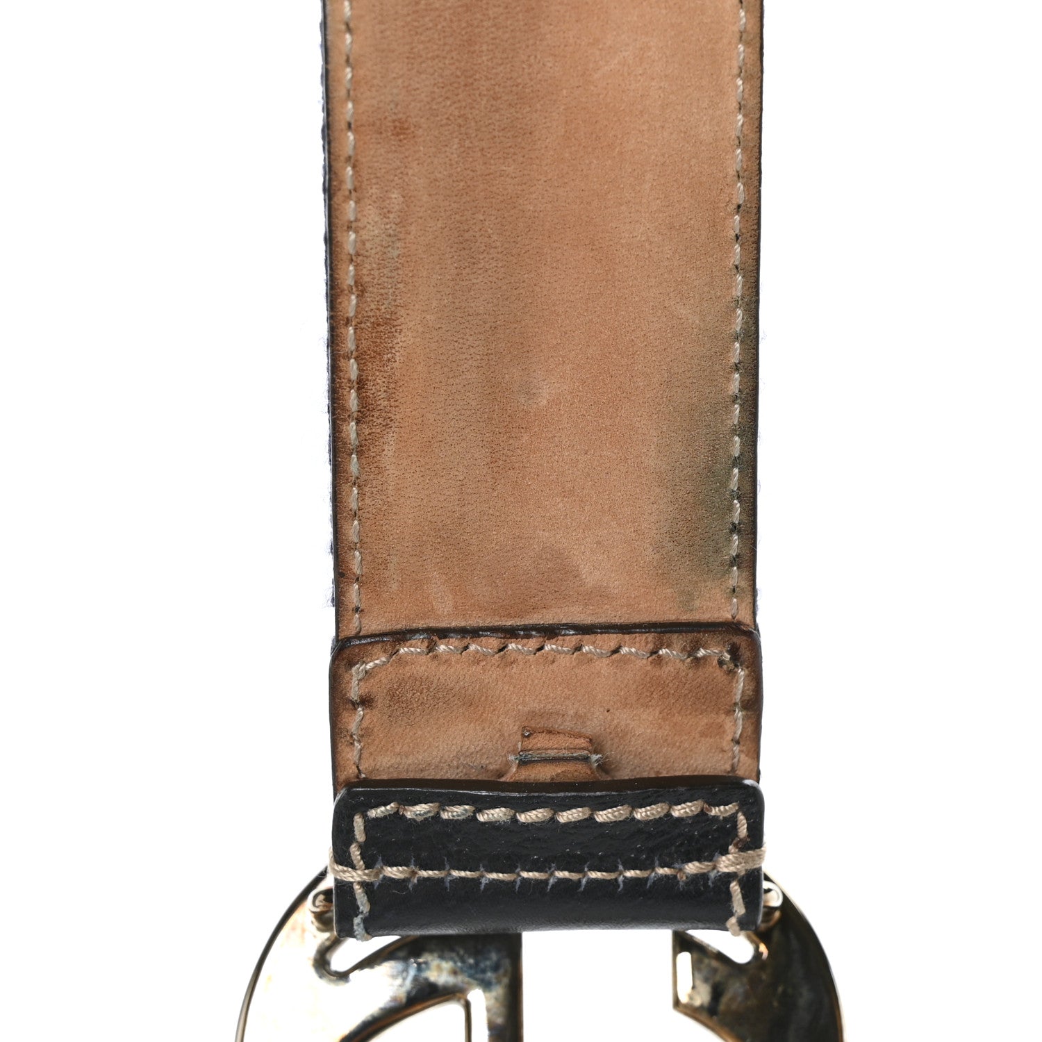 Gucci Calfskin Web Interlocking G Belt 85 34 Blue 6 of 8