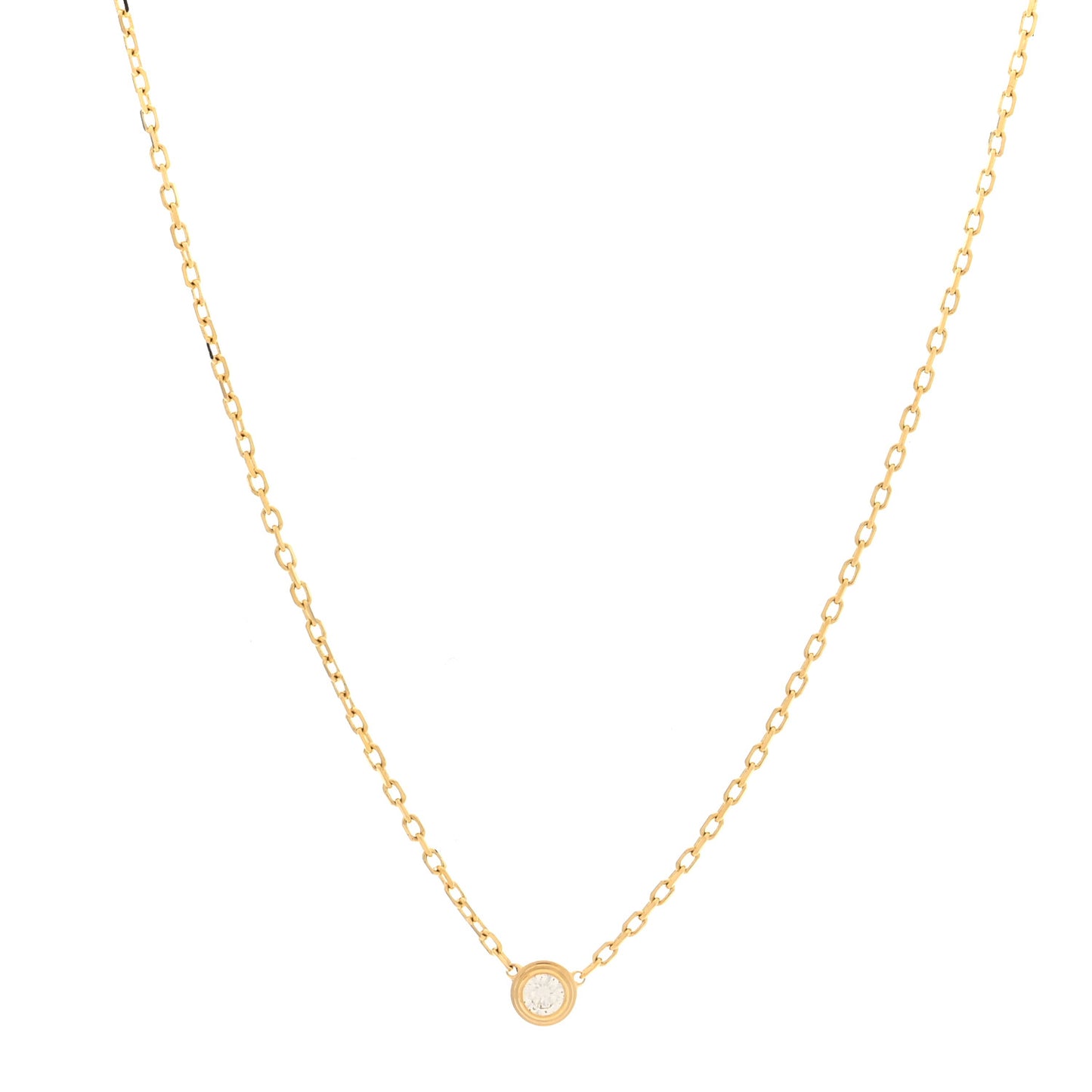 18K Yellow Gold Diamond SM D'Amour Pendant Necklace