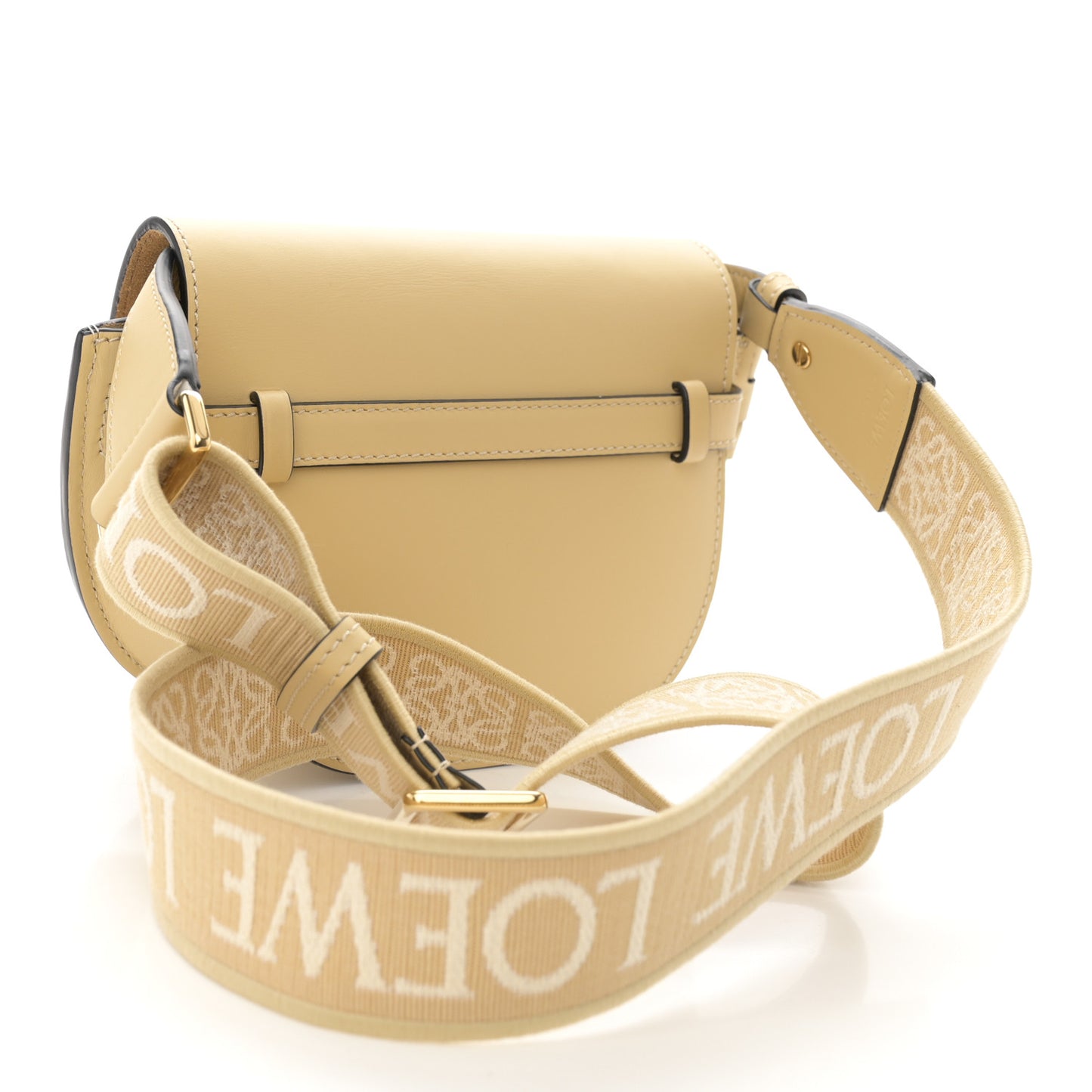 Calfskin Jacquard Mini Gate Dual Bag Butter
