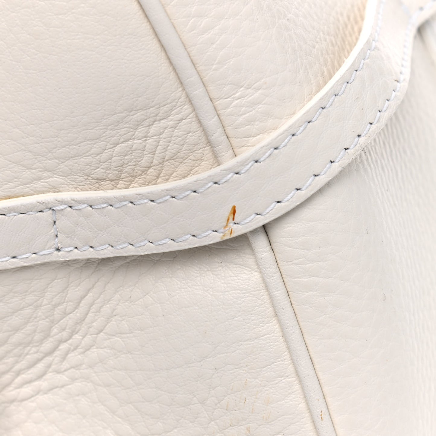 Calfskin Logo Charms Boston White