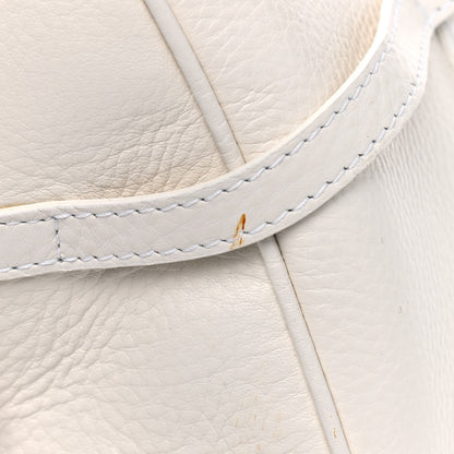 Christian Dior Calfskin Logo Charms Boston White 10 of 15