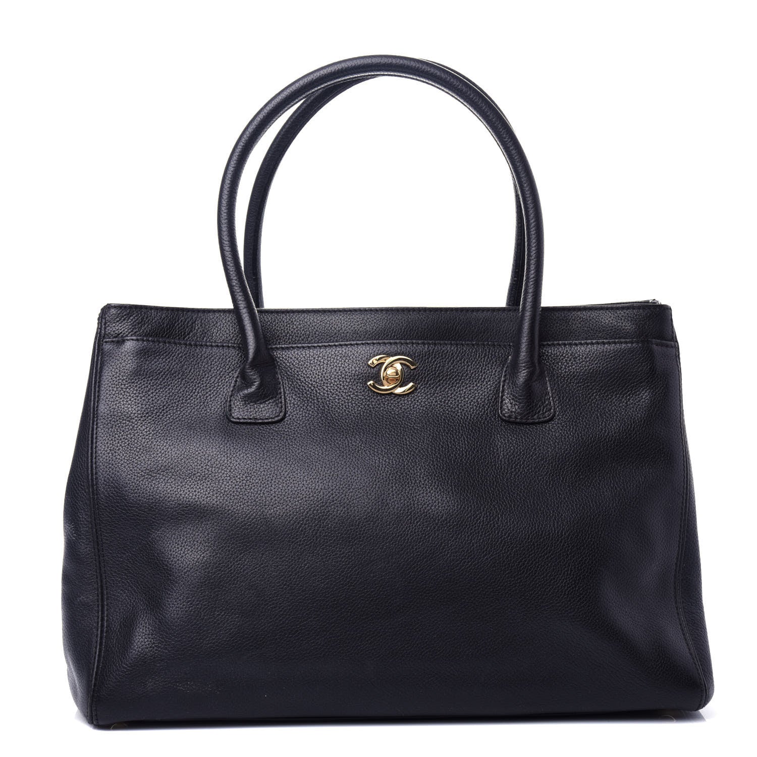 Chanel Calfskin Cerf Executive Shopper Tote Black 1 of 12