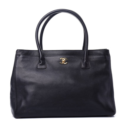 Chanel Calfskin Cerf Executive Shopper Tote Black 1 of 12