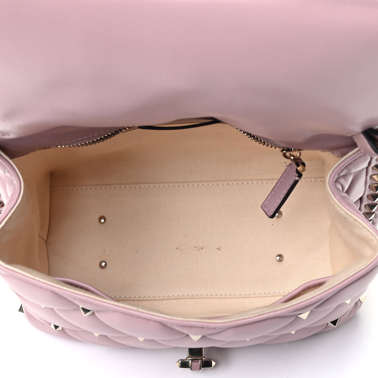Nappa Medium Candystud Top Handle Bag Lipstick