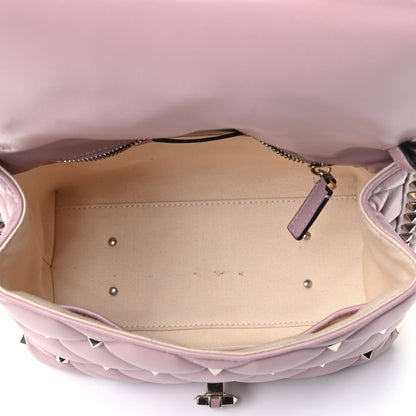 Valentino Garavani Nappa Medium Candystud Top Handle Bag Lipstick 6 of 10