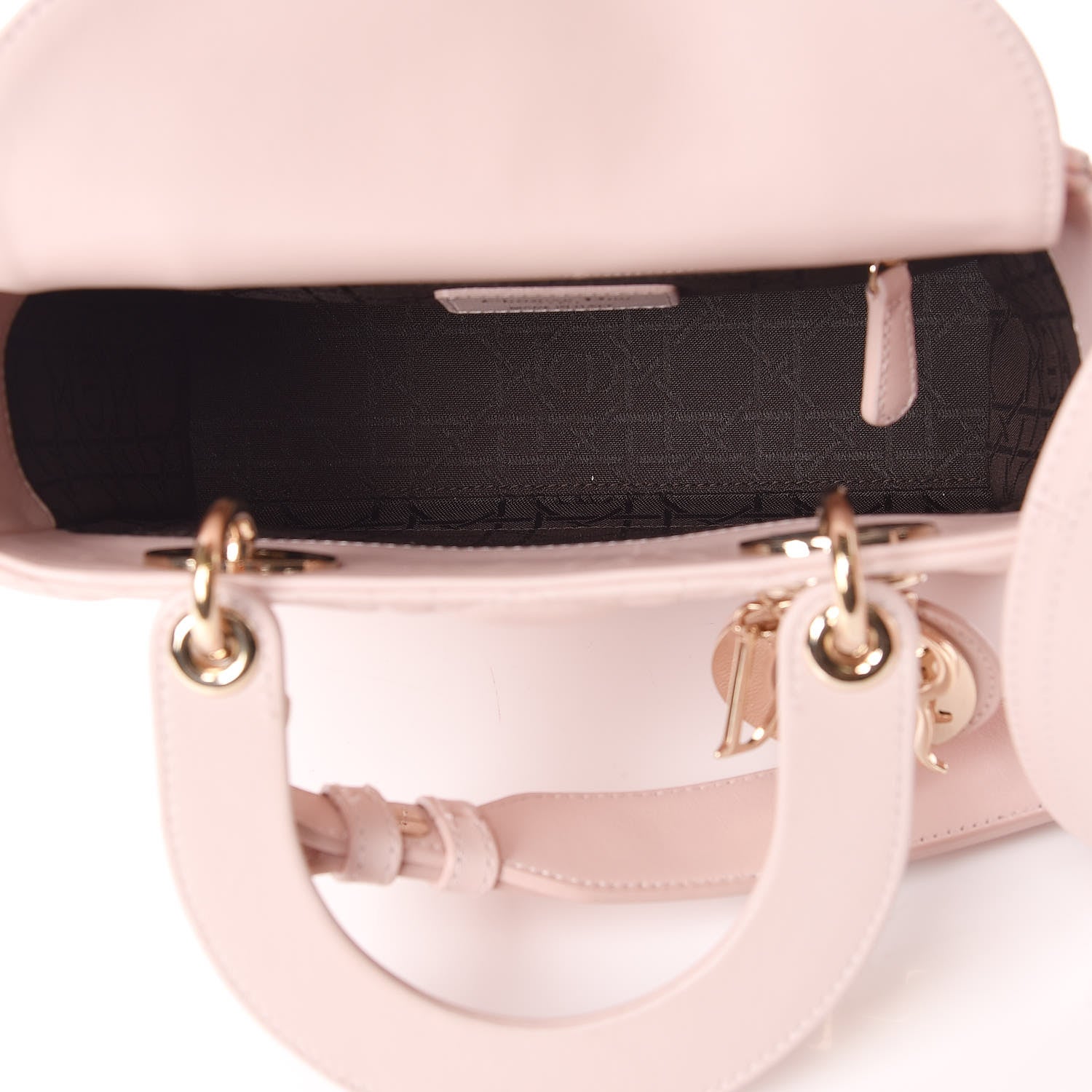 Christian Dior Lambskin Cannage Small Lucky Badges My Lady Dior Pink 5 of 15