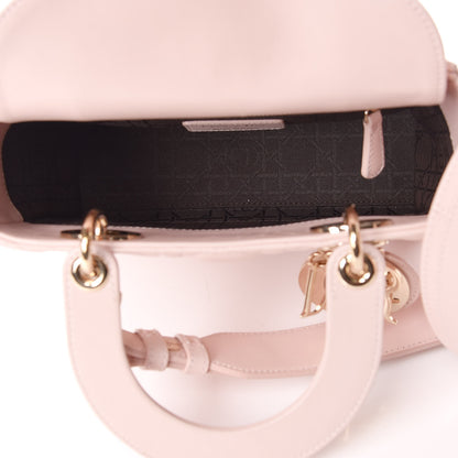 Christian Dior Lambskin Cannage Small Lucky Badges My Lady Dior Pink 5 of 15