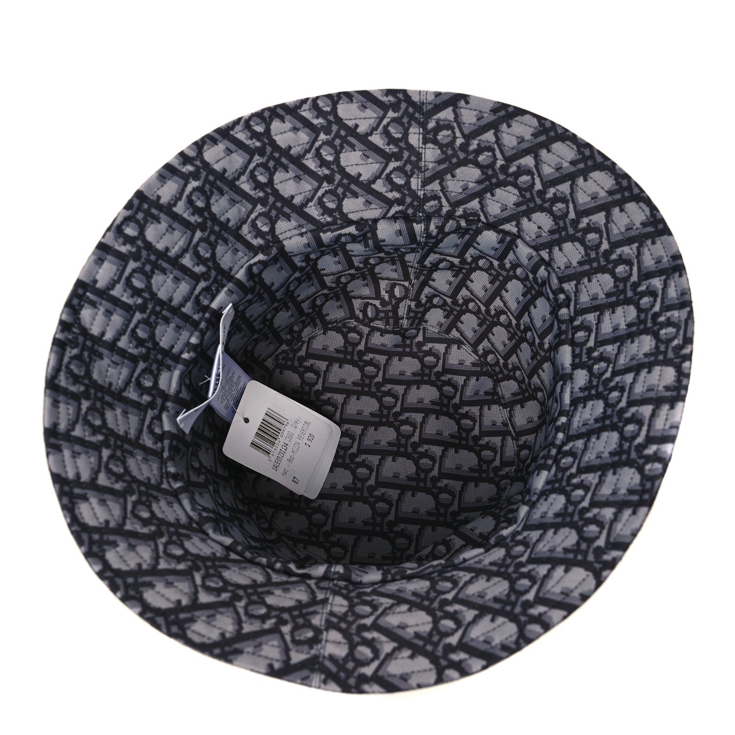 Oblique Reversible Leopard Bucket Hat 57 Grey