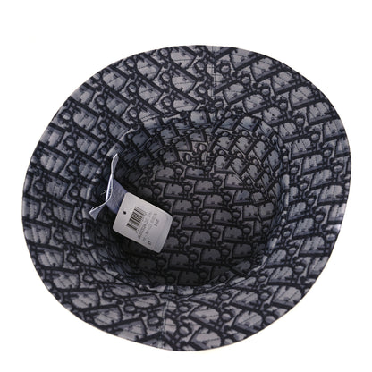 Christian Dior Oblique Reversible Leopard Bucket Hat 57 Grey 9 of 10