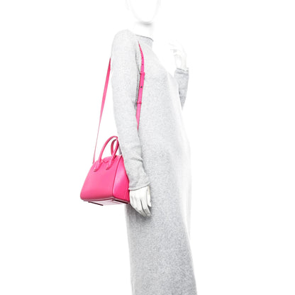 Givenchy Sugar Goatskin Mini Antigona Neon Pink 2 of 12