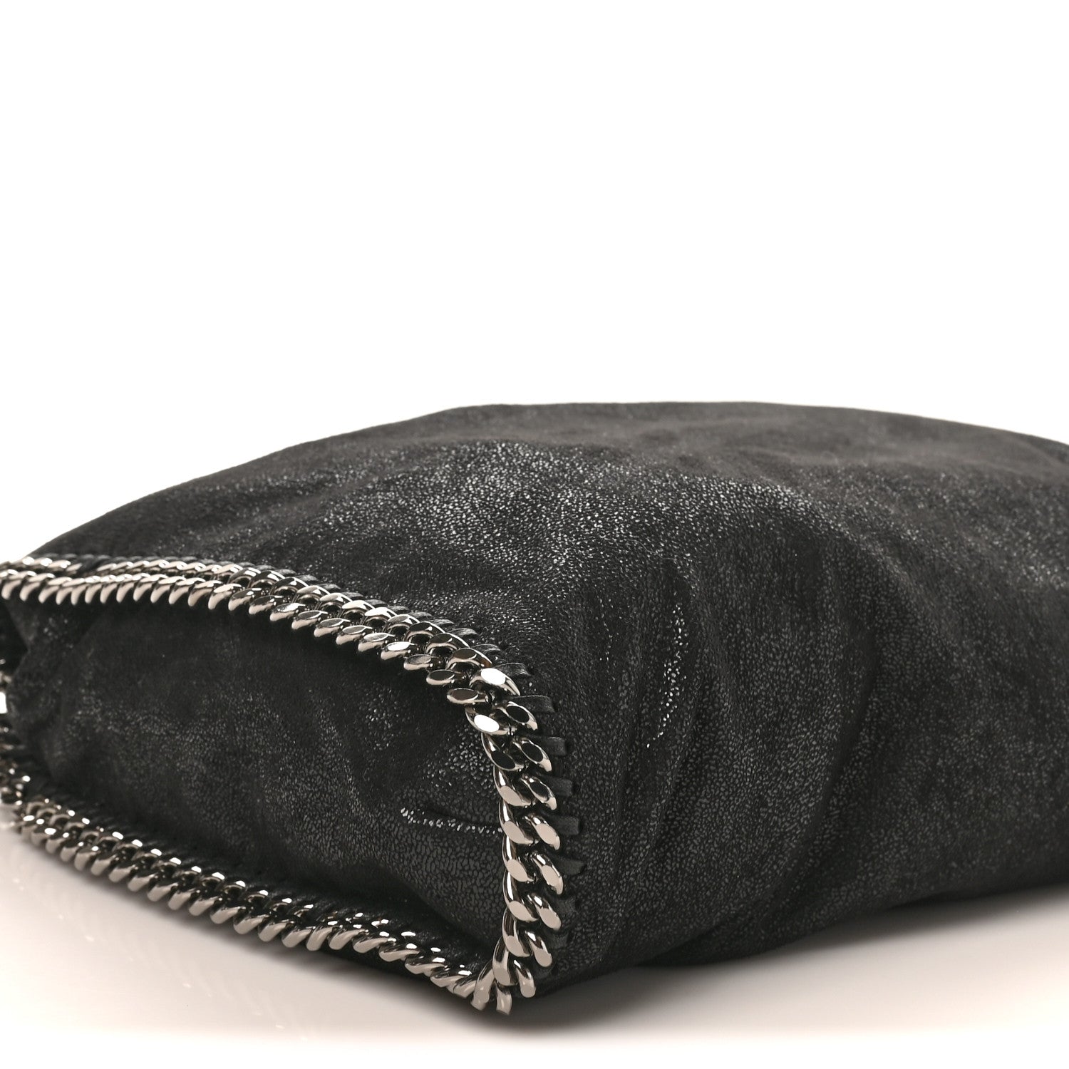 Stella McCartney Shaggy Deer Falabella Fold Over Tote Black 7 of 8