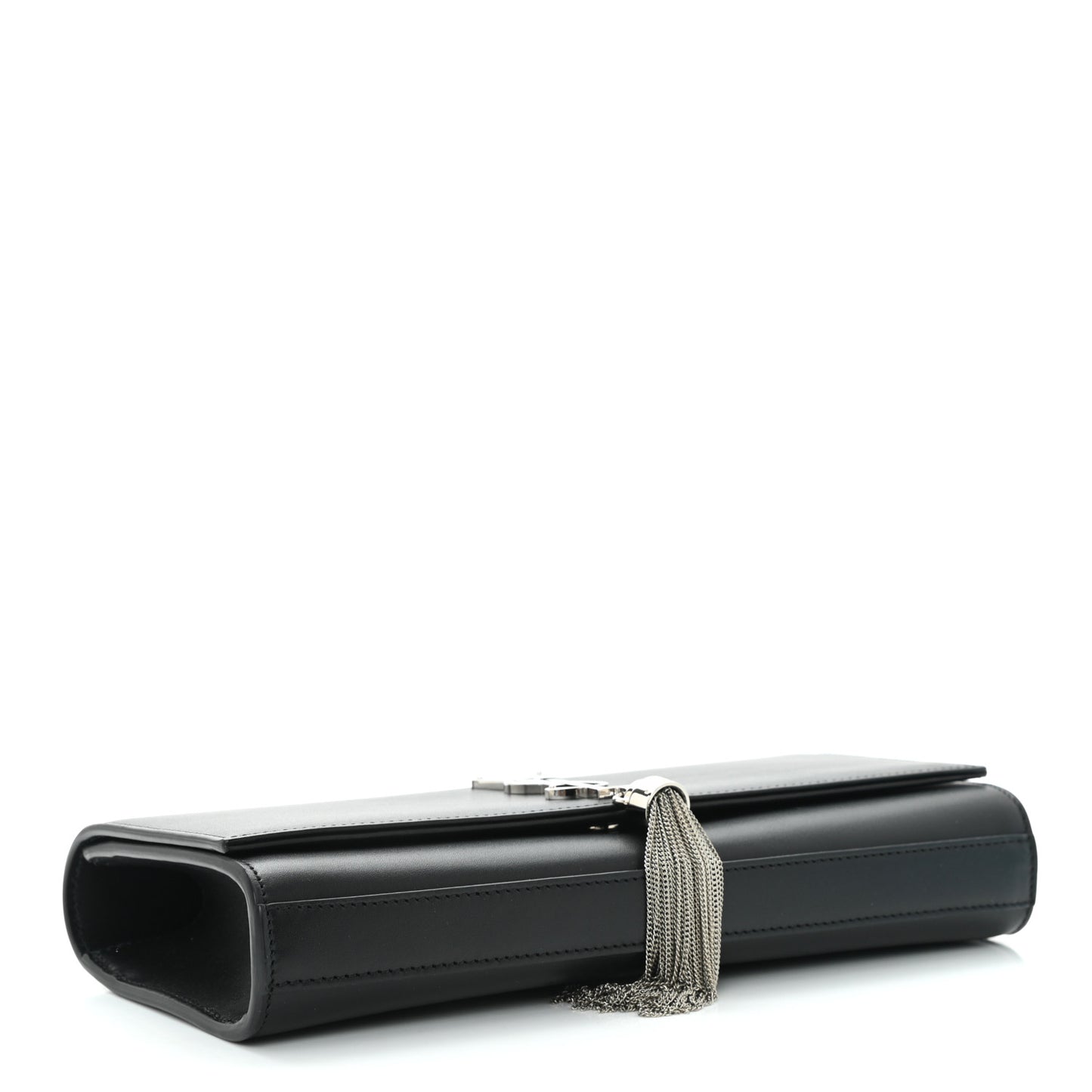 Calfskin Classic Monogram Tassel Clutch Black