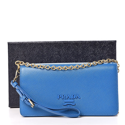 Prada Saffiano Shine Monochrome Chain Wallet Marea 10 of 10