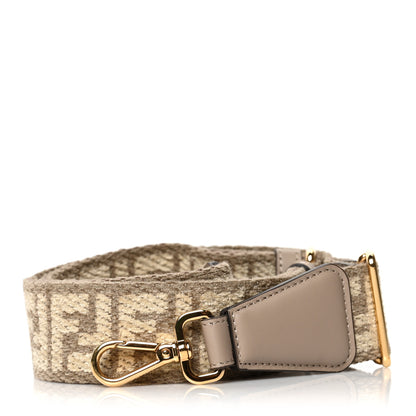 Fendi Chenille Vitello King FF Adjustable Strap You Tortora Nuvola 1 of 4