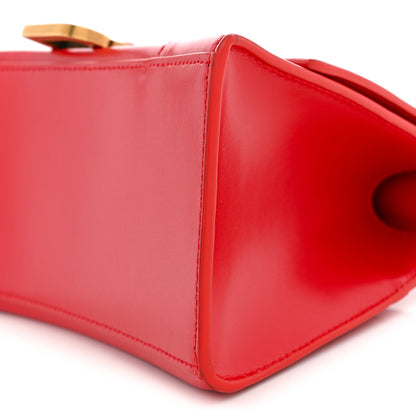 Balenciaga Shiny Box Calfskin Small Hourglass Top Handle Bag Bright Red 10 of 11