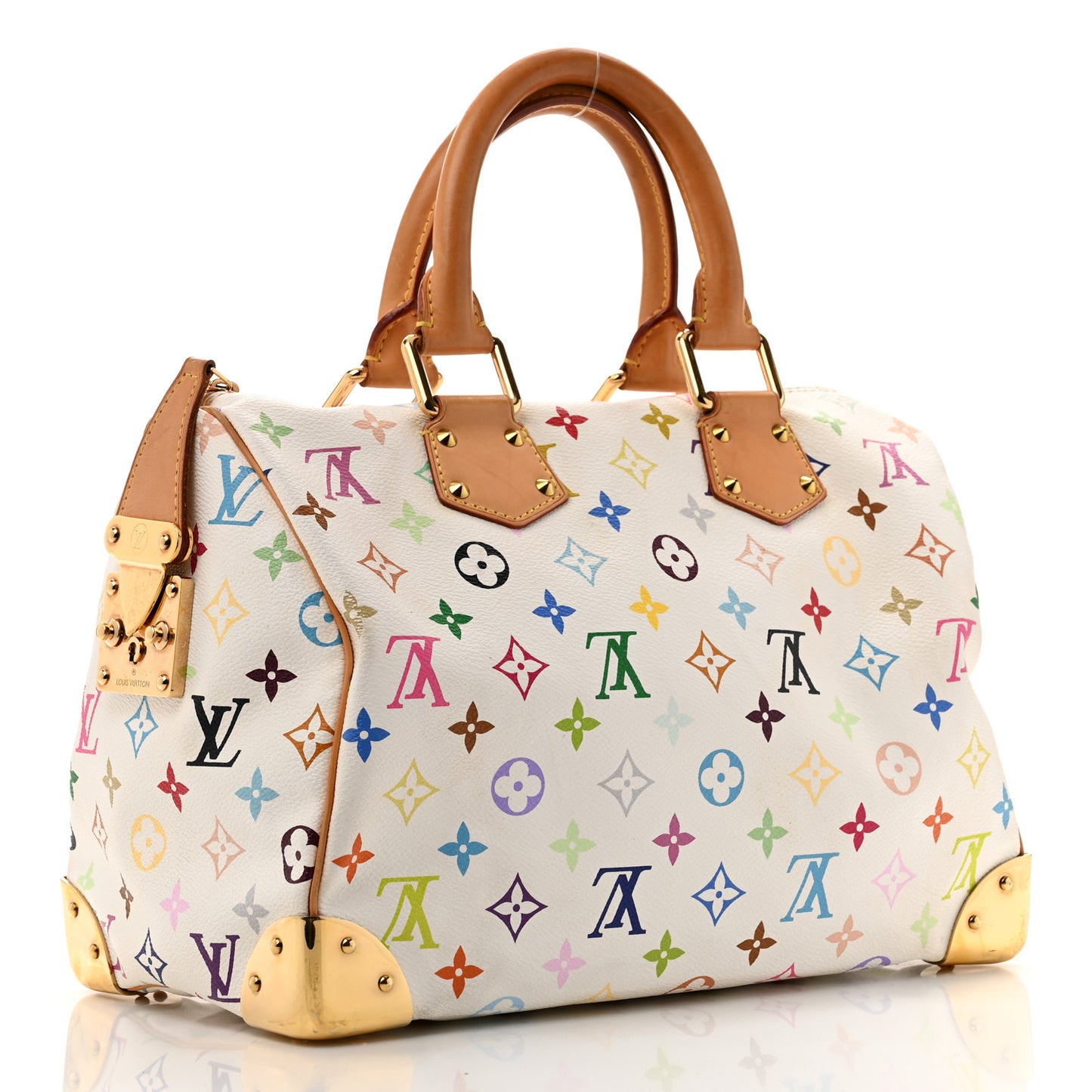 Monogram Multicolor Speedy 30 White