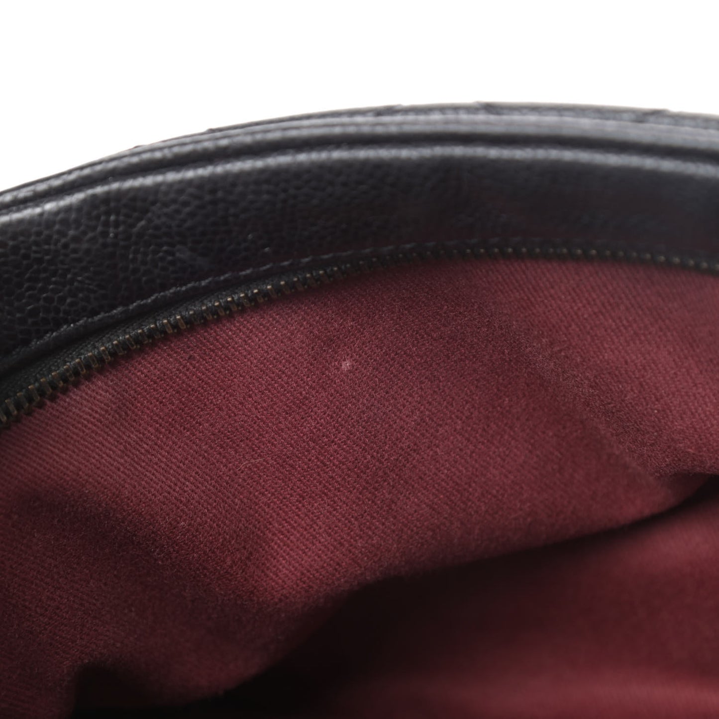 Crumpled Grained Calfskin Quilted Large Shiva Flap Black