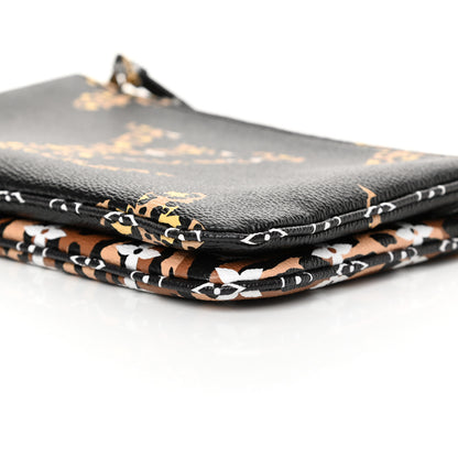 Louis Vuitton Monogram Giant Jungle Pochette Double Zip Black 6 of 11