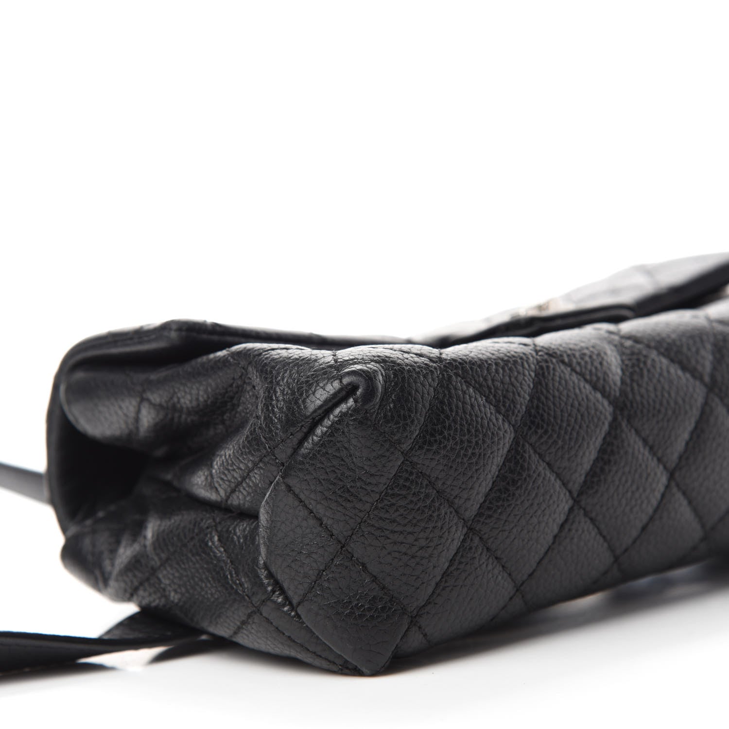 Chanel Grained Calfskin Quilted 2.55 Reissue Flap Belt Bag Clutch Black 6 of 13