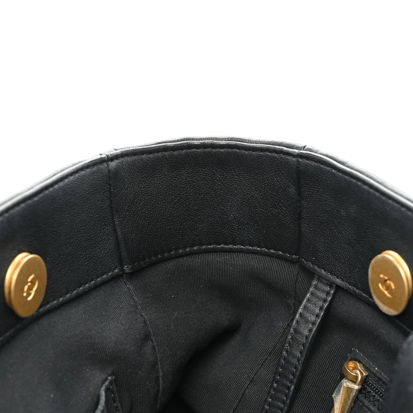 Calfskin Quilted Chain Lines Shopping Tote Black