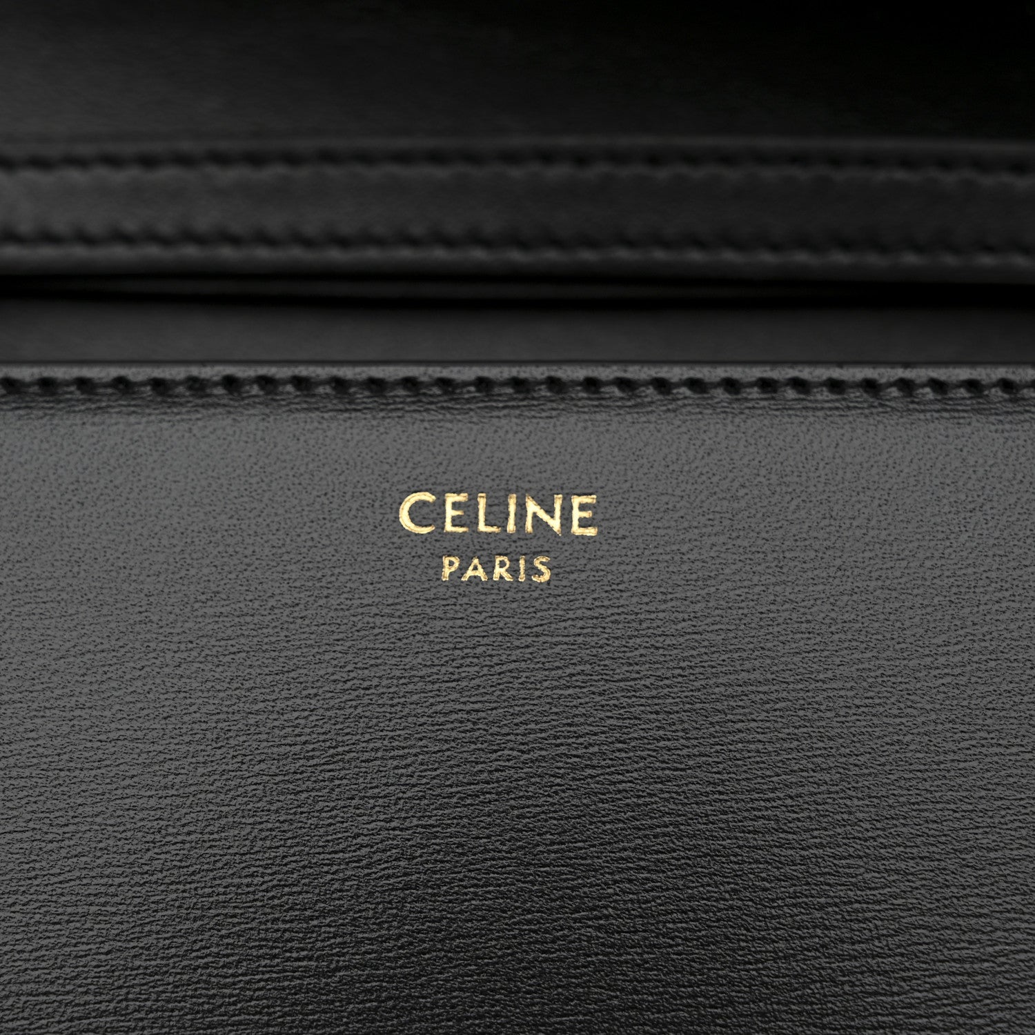 Celine Shiny Calfskin Triomphe Margo Wallet on Chain Black 6 of 12