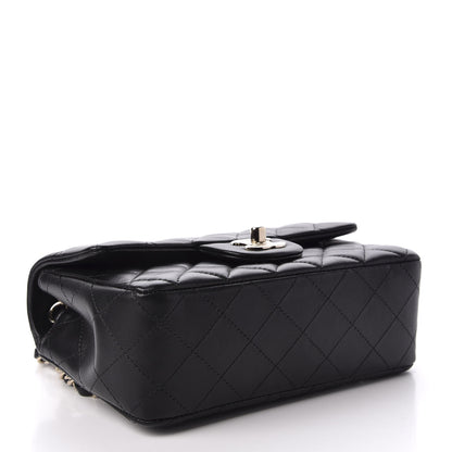 Chanel Lambskin Quilted Mini Rectangular Flap Black 3 of 9