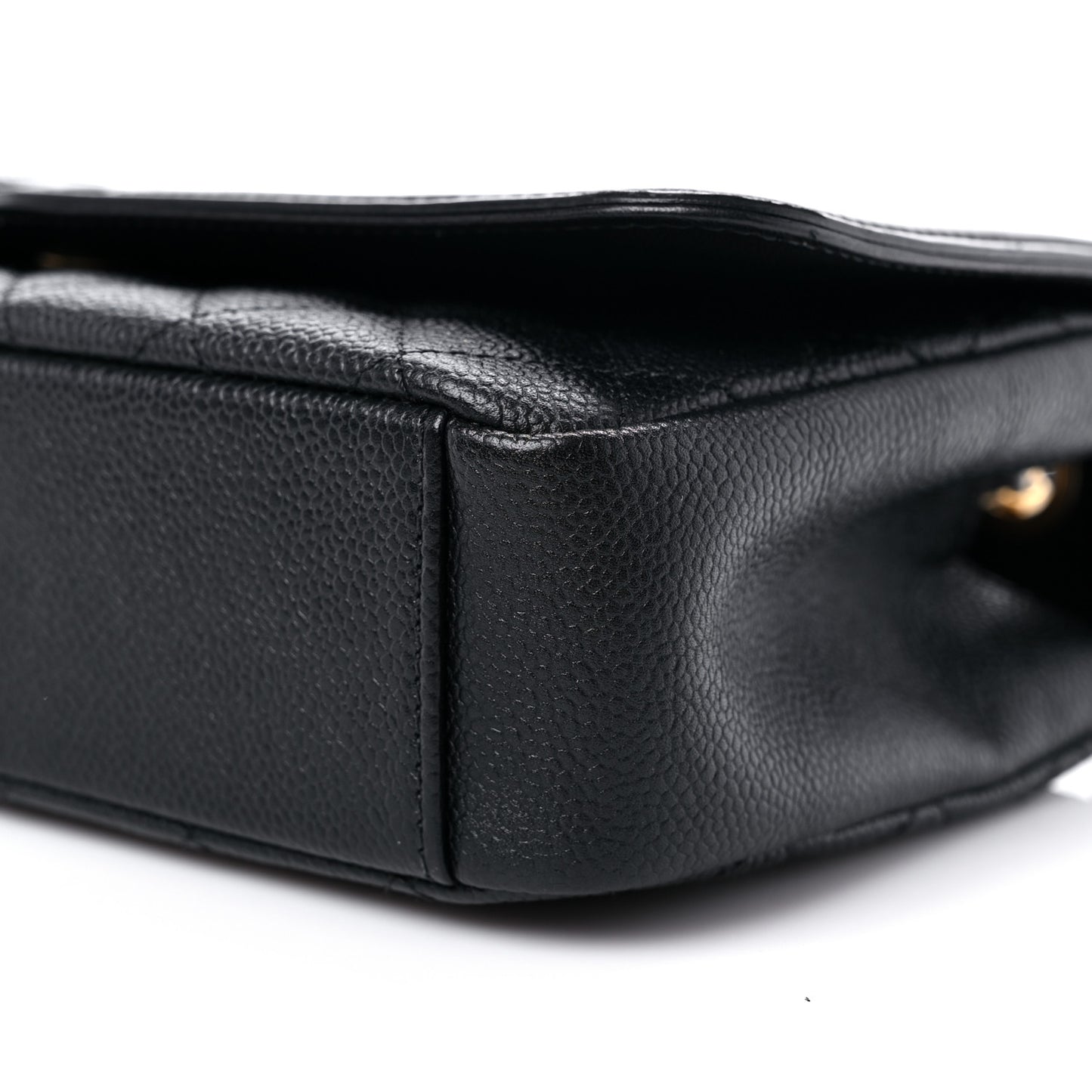 Caviar Quilted Medium CC Filigree Flap Black