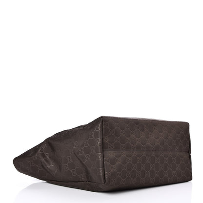 Gucci Nylon Monogram Medium Tote Brown 4 of 7