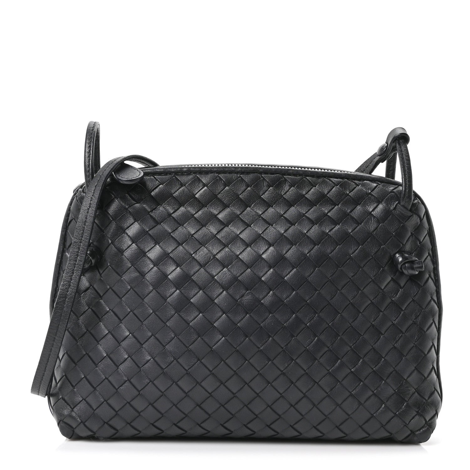 Bottega Veneta Nappa Intrecciato Nodini Bag Black 1 of 9
