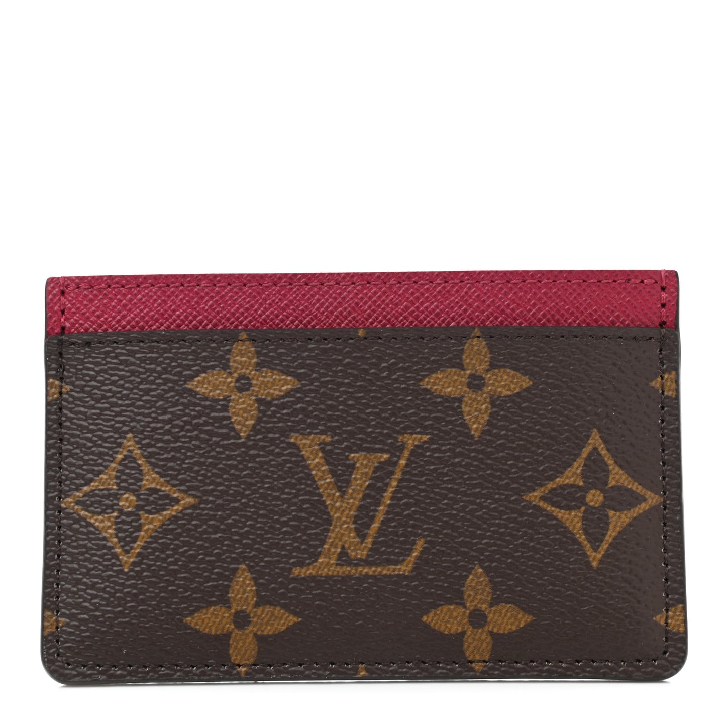 Monogram Card Holder Fuchsia
