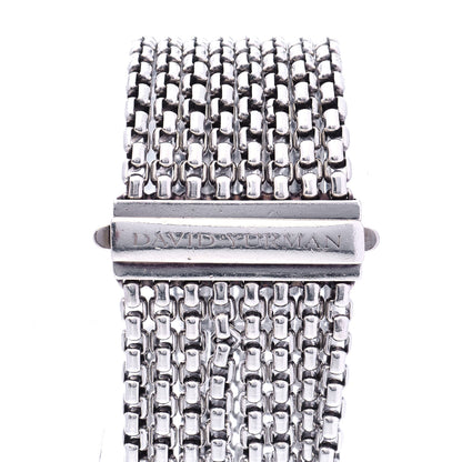 David Yurman Sterling Silver Eight-Row Box Chain Bracelet 3 of 6