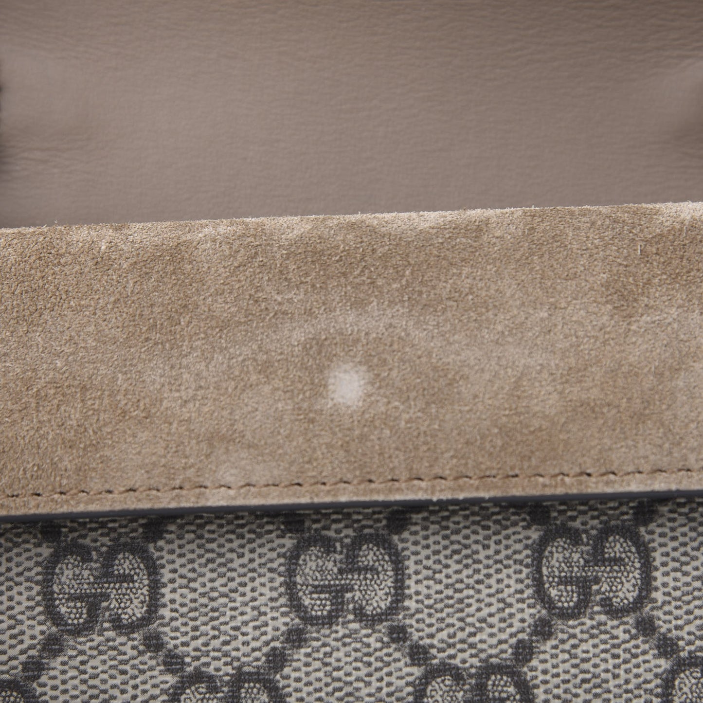 GG Supreme Monogram Super Mini Dionysus Shoulder Bag Taupe