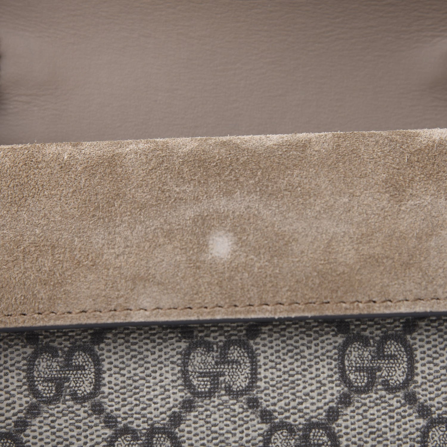 Gucci GG Supreme Monogram Super Mini Dionysus Shoulder Bag Taupe 9 of 11