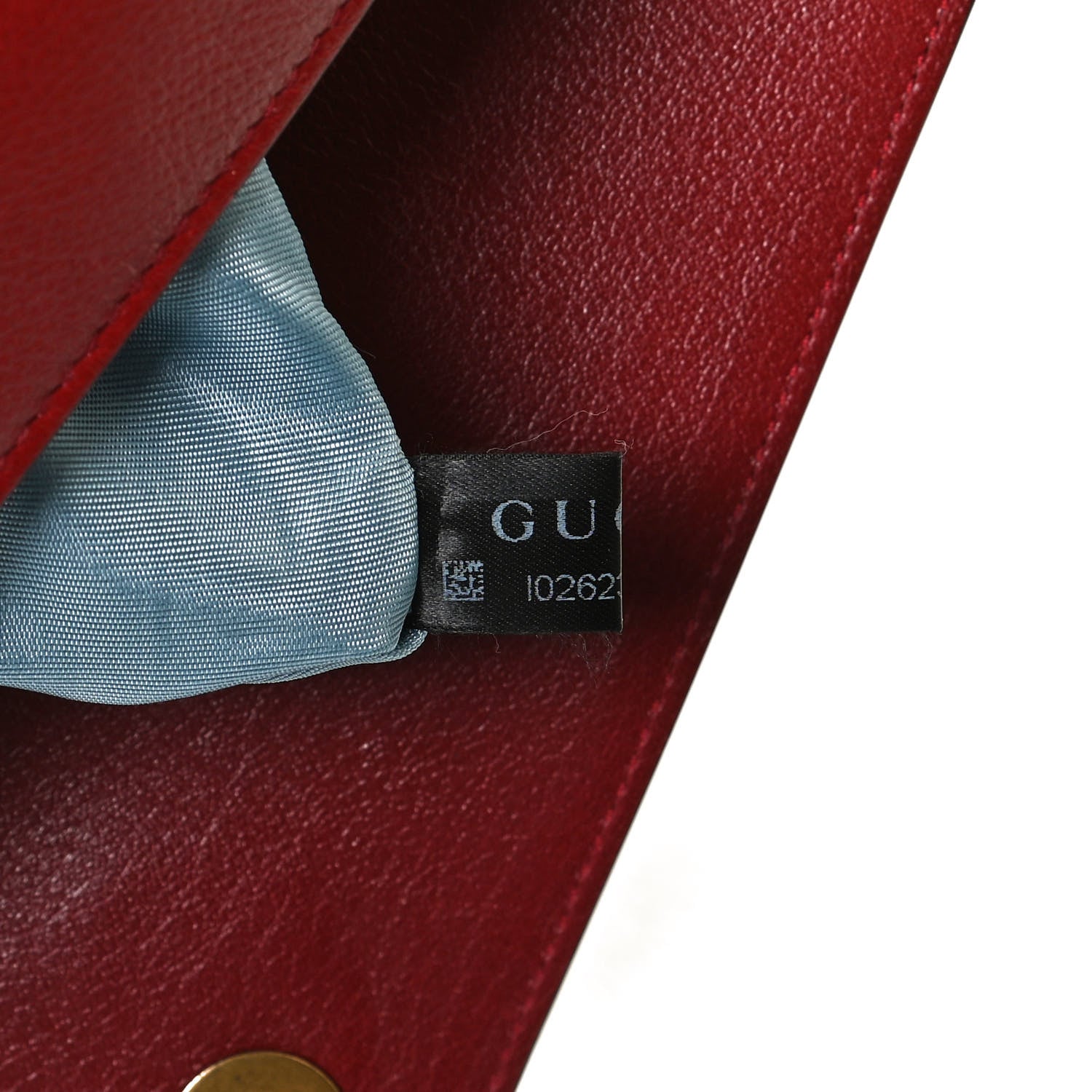 Gucci Calfskin Diagonal GG Medium Thiara Double Envelope Shoulder Bag Black Red 8 of 11