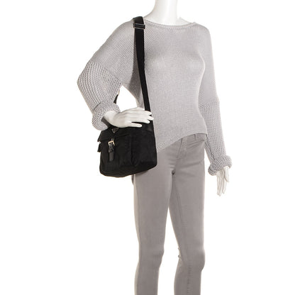 Prada Nylon Vela Messenger Black 2 of 9